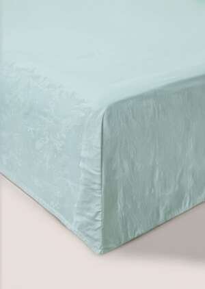 niebieskie prześcieradło z bawełny poliestrowej