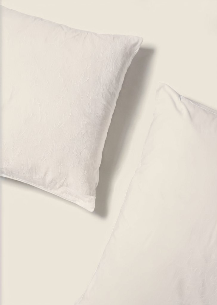 2 pary białych, bawełnianych poszewek na poduszki gospodyni domowej - obrazek 2