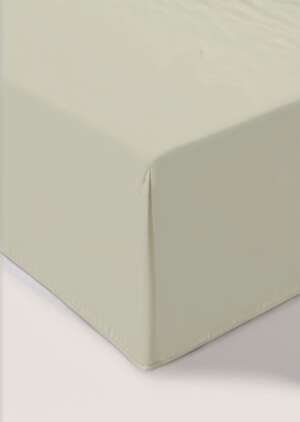 Głąboko dopasowane prześcieradło z zielonej bawełny (180 nitek)