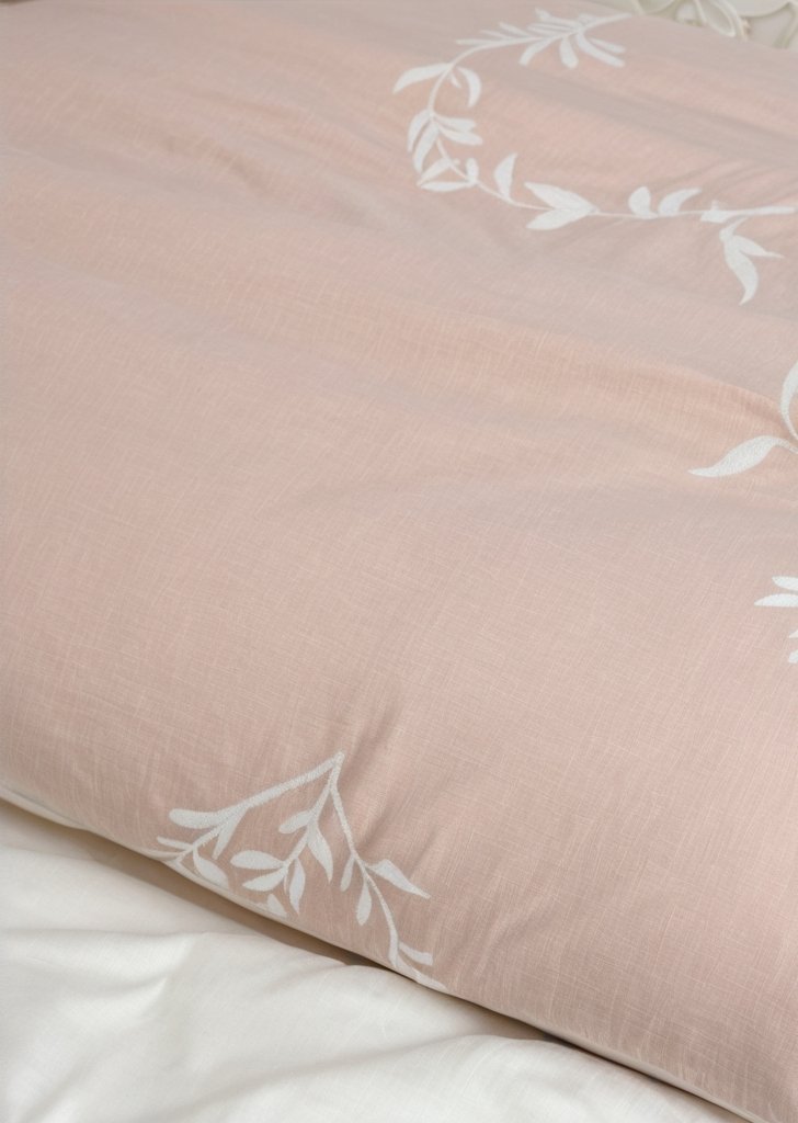 Zestaw pościeli w różowe serce z motywem kwiatowym - obrazek 3