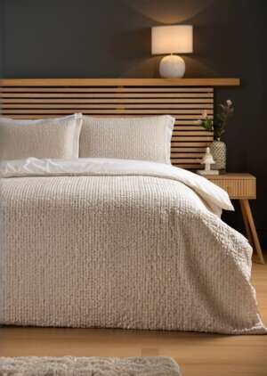 Zestaw pościeli ze sztucznego futra w kolorze szarej pantery śnieżnej