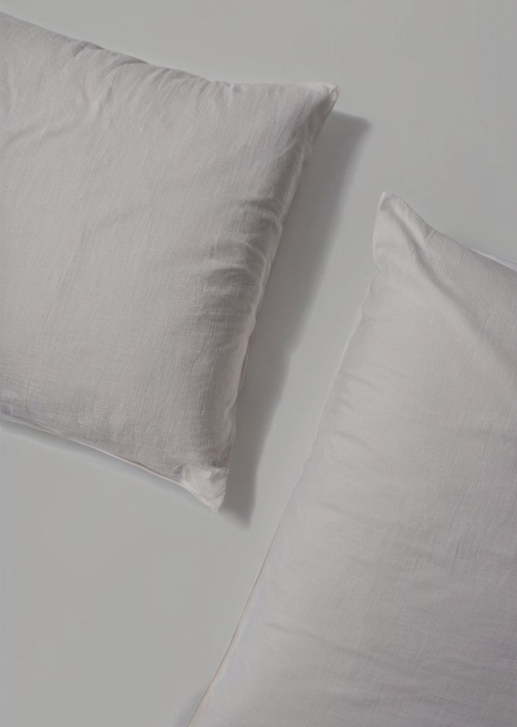 2 sztuki szarej bawełnianej poszewki na poduszką - obrazek 2