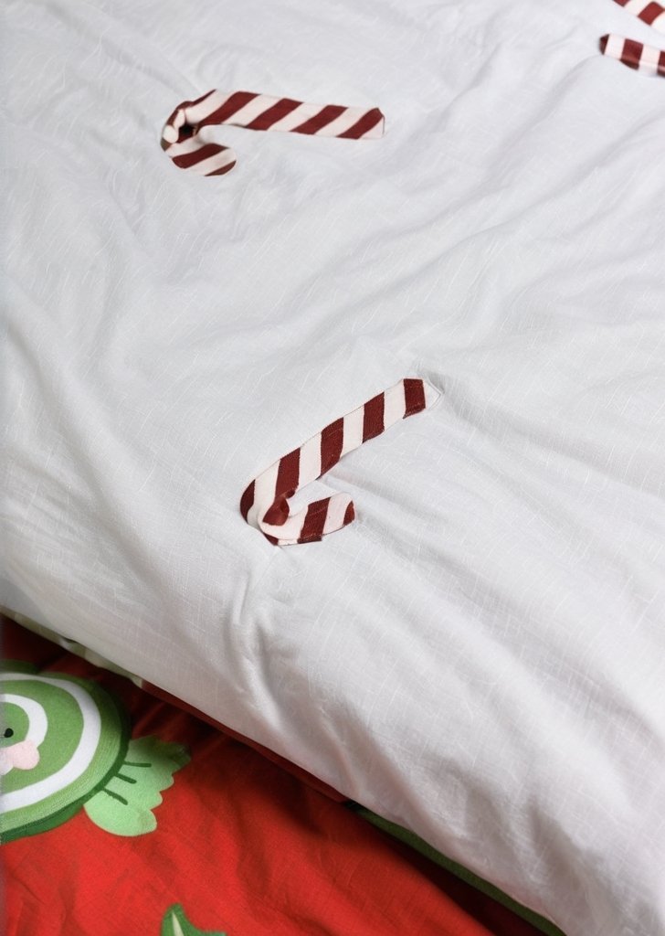 Czerwony zestaw kołder świątecznych słodkich przysmaków - obrazek 3