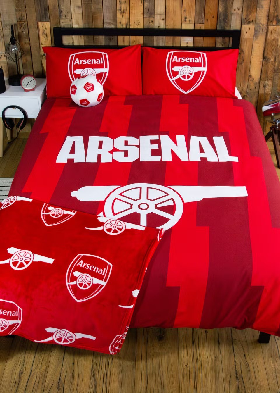 Poszwa na kołdrą Arsenal Lightning w kolorze czerwonym