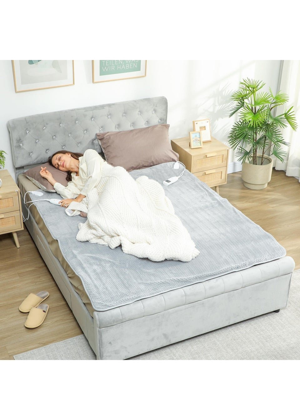 Koc elektryczny HOMCOM, 24-42 stopnie Celsjusza, 180L x 130W